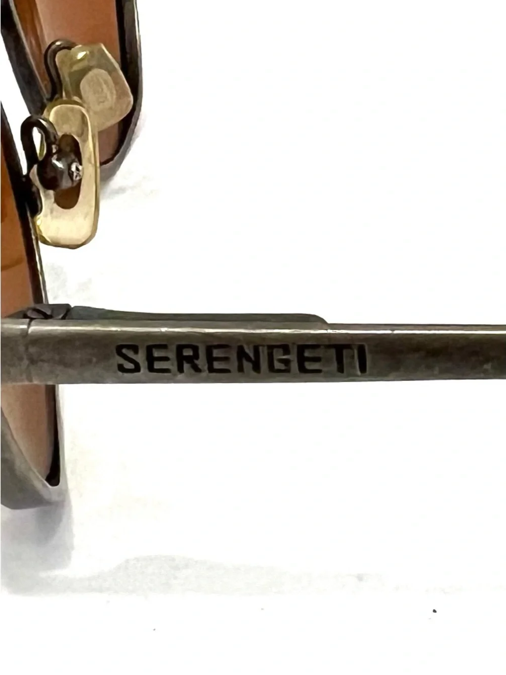 Serengeti 6520 Oval Sunglasses Amber Lenses Gunmetal Frame Made in Japan